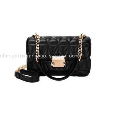 Mini Bag Women's Bag New Trendy Small CK Texture Fashionable All-Match Chanel-Style Chain Shoulder Messenger Bag