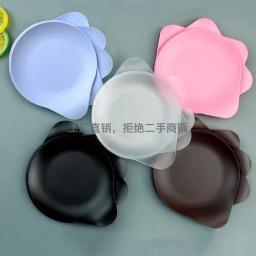 Birthday Cake Plate Disposable Fruit Plate All-Match Cake Plate Nordic Style Plastic Dessert Plate Thickened