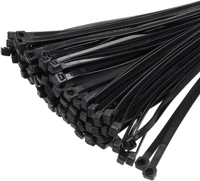 Self-Locking Nylon Cable Tie 12 "17.7" 25 "Long 0.14" 0.1 "Wide Self-Locking Zipper Cable Tie Black
