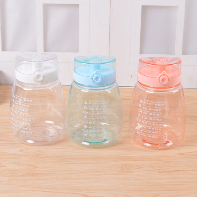 Cute Water Cup for Kids Eco Friendly Plastic Water Bottle Portable Clear Plastic Water Bottle