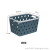 W16-2444 Rectangular Storage Basket Plastic Pp Diamond Pattern Layering Storage Basket Toy Box Storage Basket