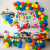 Transportation Truck Theme Party Decoration Aircraft Ship Hanging Flag Aluminum Film Balloon Stickers Children's Birthday Suit