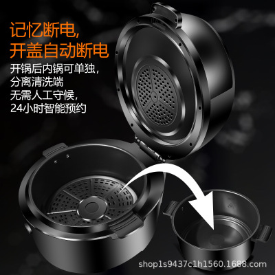 Visual Air Fryer Household Large Capacity Deep Frying Pan Automatic Stir-Frying Chips Machine Oven Factory Direct Sales