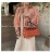  Women's Bag  Influencer Refined Kelly Bag Trendy Women's Bags Generation Handbag Litchi Pattern Shoulder Messenger Bag