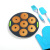 Silicone Mold Set Two-Color Cake Mold Baking Tool 9-Inch Disc Toast 12-Piece Donut