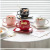 Lewo Ceramic Spot Supply Cute Cartoon Ceramic Cup Creative Bowknot Coffee Cup Light Luxury Cat Cup and Saucer