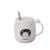 Creative Cute Rabbit Ceramic Cup Space Rabbit Water Cup Customizable Logo Gift Cup Student Household Office Cup