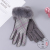 Women's Gloves Autumn and Winter Fleece-Lined Thermal and Windproof Korean Plaid Cute Outdoor Cycling Cold Protection Finger Gloves