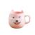 Cute Cartoon Shiba Inu Cup Creative Akita Animal Ceramic Cup Student Breakfast Cup Home Office Water Cup