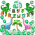 Dinosaur Balloon Package Boy Theme Balloon Birthday Arrangement Children's Party Baby Background Wall Creative Layout