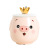 Korean Cartoon Crown Pig Ceramic Cup with Cover Spoon Mug Business Office Tea Brewing Coffee Cup Student Cup