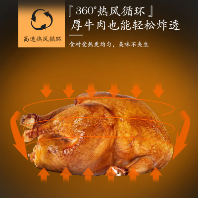 5l Large Capacity New Air Fryer Fried Chicken Pan Smoke-Free Net Sweet Potato Chip Functional Oven Factory Direct Sales