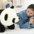 New Factory Wholesale Large Lying Black and White Panda Doll Plush Toy Rag Doll Birthday Gift