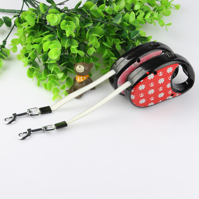 Pet Supplies Wholesale Dog Walking 3 M Long Tractor with Printing Can Automatic Retractable Leash Quality Assurance