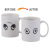 Big Eyes Magic Cup Ceramic Discoloration Cup Creative Water Transfer Printing Gift Cup Drinking Cup Breakfast Cup Customizable Logo