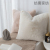 INS Nordic Simple Cushion Living Room Nordic Cushion Bed Pillow Bay Window Cushion Plush Imitation Rabbit Fur Pillow Cover