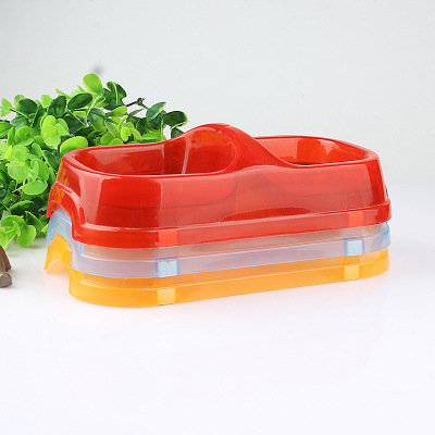 Supply Medium Transparent Color Plastic Pet Supplies Bowl Dog Food Bowl Dog/Cat Bowl Dog Water Bowl Quality Assurance