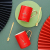 Creative Personality New Chinese Style Golden Edge Couple's Cups with Cover Spoon Three-Piece Set Ceramic Mug Gift Gift Box