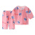 Summer Children's Poplin Pajamas Suit Boys' Cotton Silk Baby Clothes Thin Three-Quarter Sleeve Girls Homewear Air Conditioning Room Clothing