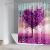 Cross-Border Supply Factory Direct Sales 3D Digital Printing Valentine's Day Flower Series Shower Curtain Waterproof Polyester Four-Piece Suit Pack