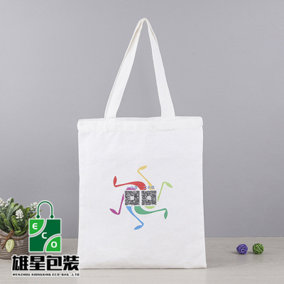 Direct Supply Blank Cotton Canvas Bag Student Shoulder Shopping Canvas Bag Advertising Portable Canvas Bag Custom Logo