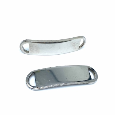 Stainless Steel Small Lock Curved Plate Leather Rope Buckle
