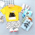 Children's Short-Sleeved Suit Cotton Girls' Summer Clothes Boys' Shorts Baby Baby Clothes Korean Style Children's Clothing 2020 New