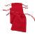 Processable Customized Red Jewelry Bag Drawstring Flannel Bag Packing Bag