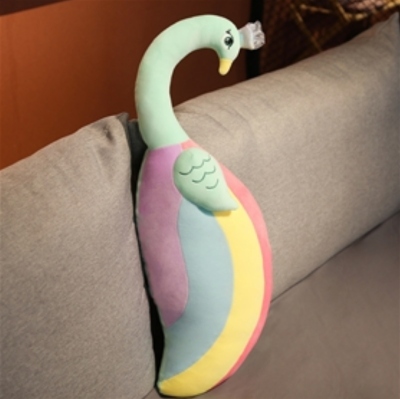 For Girls Sleeping Side Sleeping Leg-Supporting Pillow Cartoon Pillows for Pregnant Women Bed Cushion for Leaning on Belly Support Pillow Pregnancy Lumber Pad Peacock