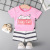 Children's Short-Sleeved Suit Cotton Girls' Summer Clothes Boys' Shorts Baby Baby Clothes Korean Style Children's Clothing 2020 New