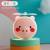 Original Cartoon Piggy Makeup Mirror Portable Charging with Light Cosmetic Mirror Mini Fill Light Mirror Little Fan