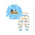 Children's Long Johns Top & Bottom Set Set 20 Autumn New Long-Sleeved Children's Underwear Underwear Shoulder Button Turtleneck Cotton Underwear Home