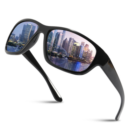 New European and American Outdoor Sports Sunglasses Men‘s 2021 Large Frame Fashion Sunglasses Full Frame Sun Glasses Factory