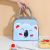 Student Office Worker with Rice Cartoon Bento Bag Oxford Cloth Thick Aluminum Foil Portable Ice Bag Thermal Bag