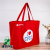 Professional Manufacturers Customize Red Canvas Bag Corporate Advertising Tote Bag High-End Shoulder Canvas Bag