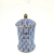 Crafts Blue Color Blue and White Porcelain Ceramic Decoration Creative Plaid Vase High-End Soft Home Decoration