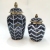 Ceramic Decoration Crafts Blue and White Porcelain Creative Plaid Vase High-End Soft Home Decoration