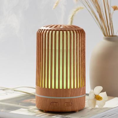 Mini Cross-Border Aroma Diffuser Essential Oil Spray Air Incense Home Office Colorful Wood Grain Incense Burner Lamp Humidifier