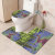 Cross-Border New Landscape Toilet Carpet Three-Piece Set Amazon AliExpress EBay Bedroom Floor Mat Door Mat in Stock