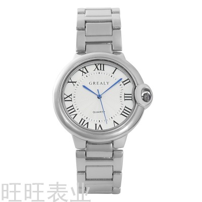 Tik Tok New Blue Balloon Casual Fashion Men's Steel Strap Watch Roman Waterproof Quartz Women's Watch Couple Watches