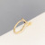 Micro Inlaid Zircon Five-Pointed Star Open Ring Fashion Personality Ins Trendy Temperament Design Index Finger Ring Internet Influencer Cold Style