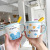 Cartoon Xiaoqing New Cute Mouse Cheese Ceramic Cup with Cover Spoon Big Belly Mug Household Milk Coffee Breakfast Cup