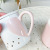 Korean Style Love Handle Ceramic Cup Cute Girl Heart Pink Mug Wedding Gift Creative Polka Dot Cup