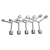 Factory Direct Supply Machine Repair Wrench Equipment Hardware Wrench Tool Multifunctional Household Three-Fork Wrench