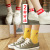 Japanese Style Mid-Calf High Length Women's Socks Spring and Summer Women's Socks Korean Style Cute Preppy Style Bear Trendy Socks Polyester Cotton Socks