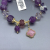 Natural Amethyst Bracelet Opal Pendant Copper Body Plated 14K Real Gold to Improve Good Luck and Popularity