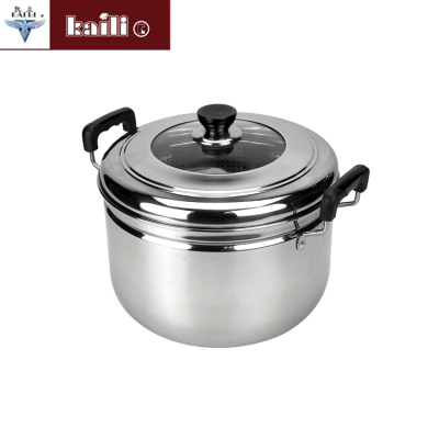 Stainless Steel Soup Pot Household Combination Cover Soup Pot Steamer Porridge Pot Milk Pot Induction Cooker Gas Stove Universal Pan