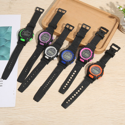 Factory Direct Sales Children's Jelly Cartoon Electronic Watch Multi-Color Taobao Pinduoduo Gift Stall Supply