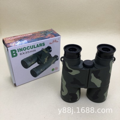 6x35 Large High Definition Camouflage Plastic Kids' Toy Gift Telescope