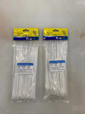 Nylon Cable Tie 200mm Long 3.6cm Wide Self-Locking Zipper Cable Tie White Plastic Cable Tie Cable Tie Winding